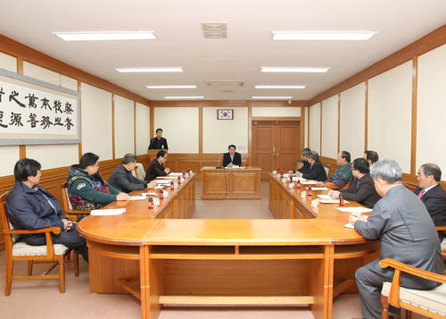전통시장 상인 회장단 회의 (11.10. 2층회의실)